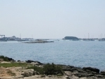 Vista del porto e dell'Isola dei Conigli
