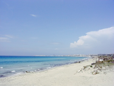 Veduta mare Baia Verde in Aprile