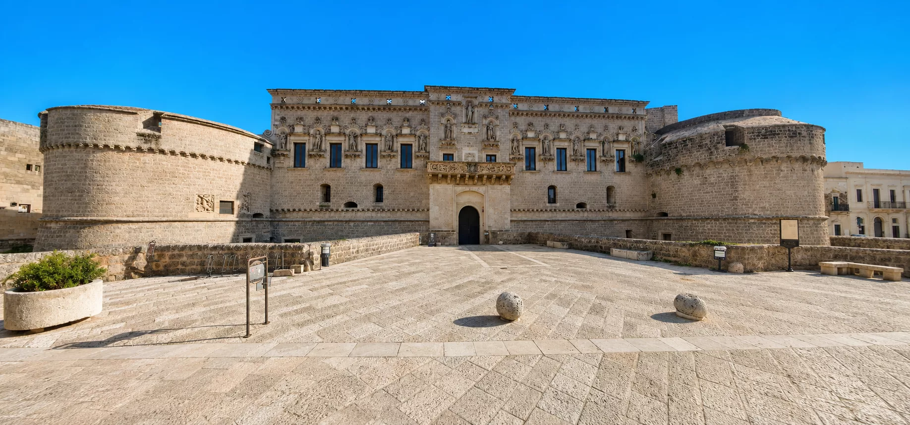 Panoramica del Castello di Corigliano d'Otranto