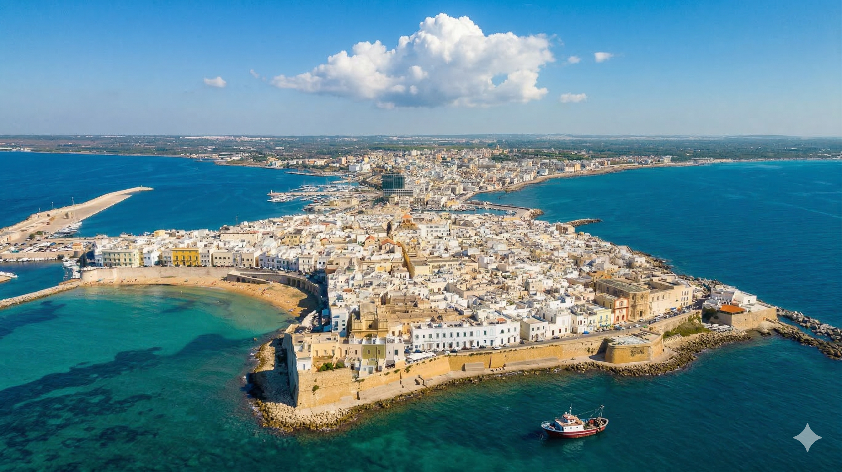 Vista dall'alto di Gallipoli