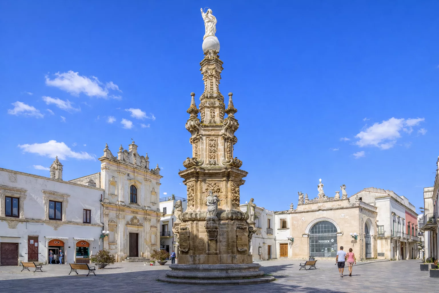 Panoramica di Piazza Salandra di Nardò