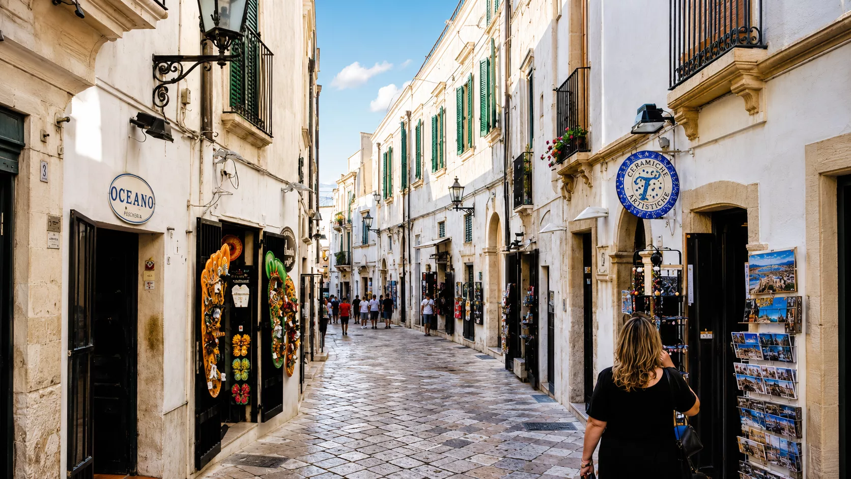 Otranto Corso garibaldi passeggiata e souvenir