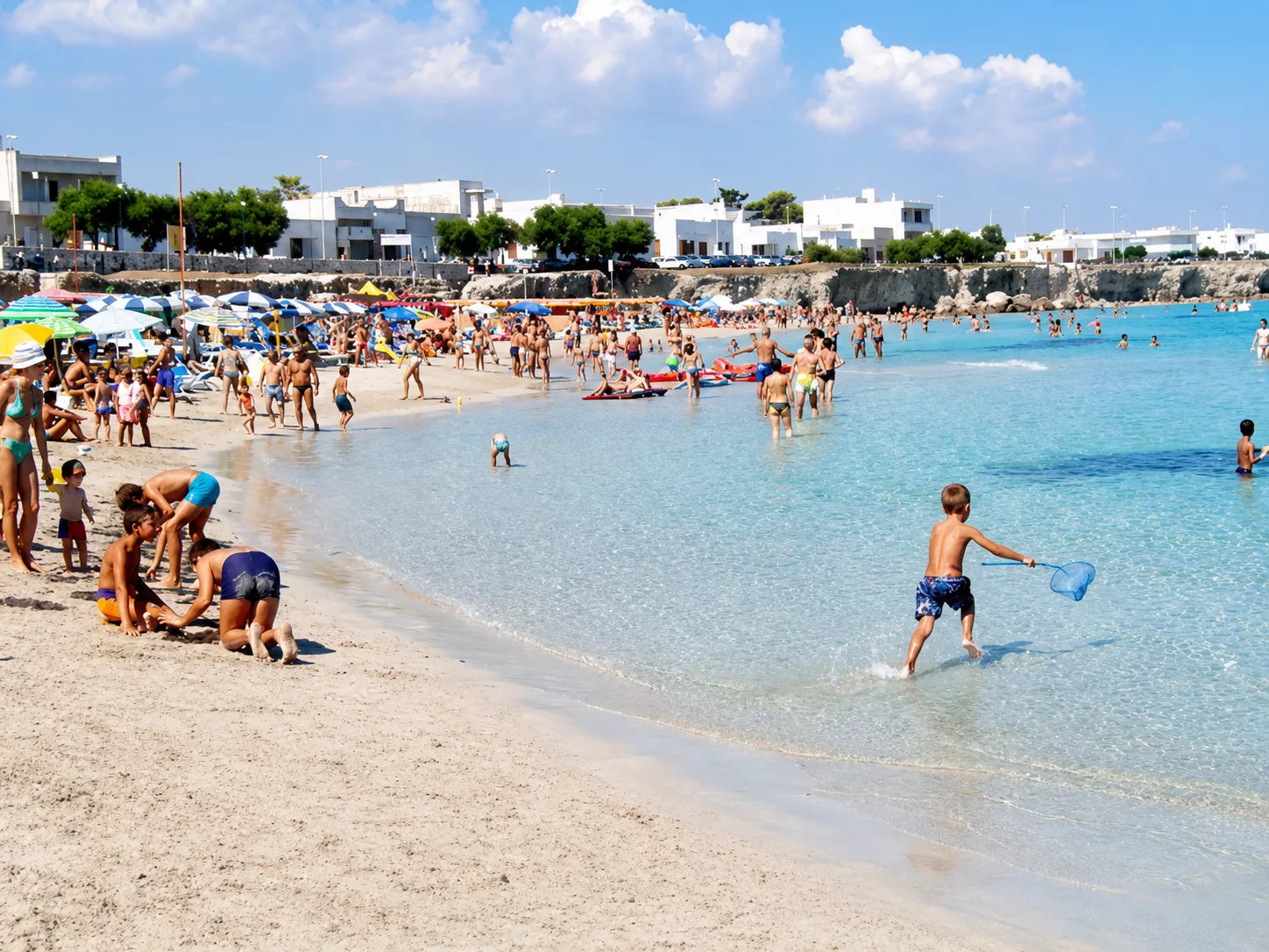 La spiaggia in estate