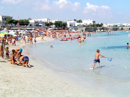 La spiaggia in estate