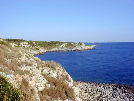 Panorama costa fino a Portoselvaggio